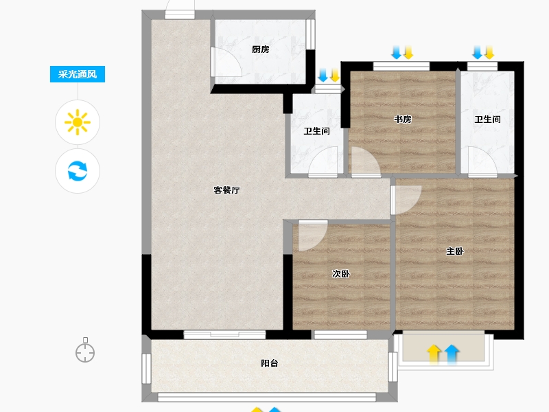 江西省-赣州市-智骏一方天下-79.01-户型库-采光通风