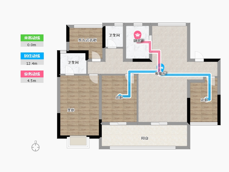 湖南省-长沙市-保利长交锦上-113.36-户型库-动静线