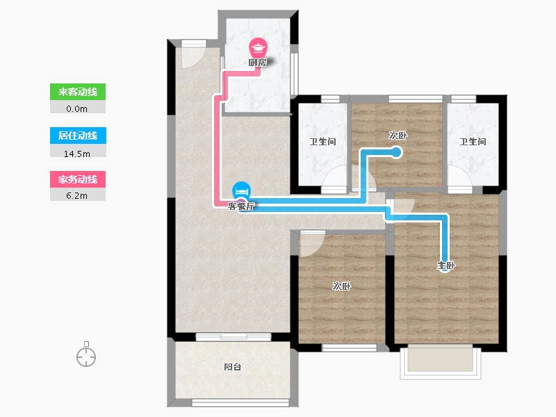 安徽省-合肥市-翡翠时光-83.00-户型库-动静线