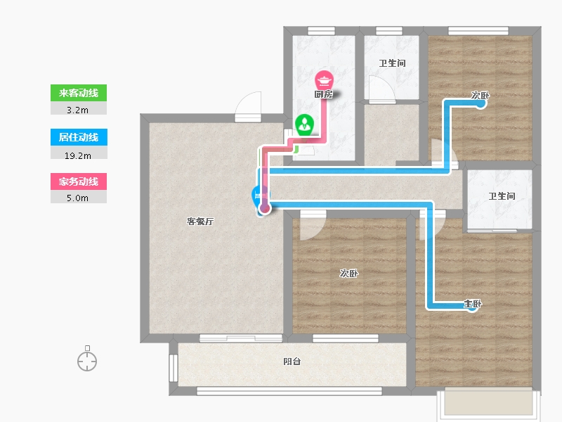 山东省-菏泽市-学府世家-98.17-户型库-动静线