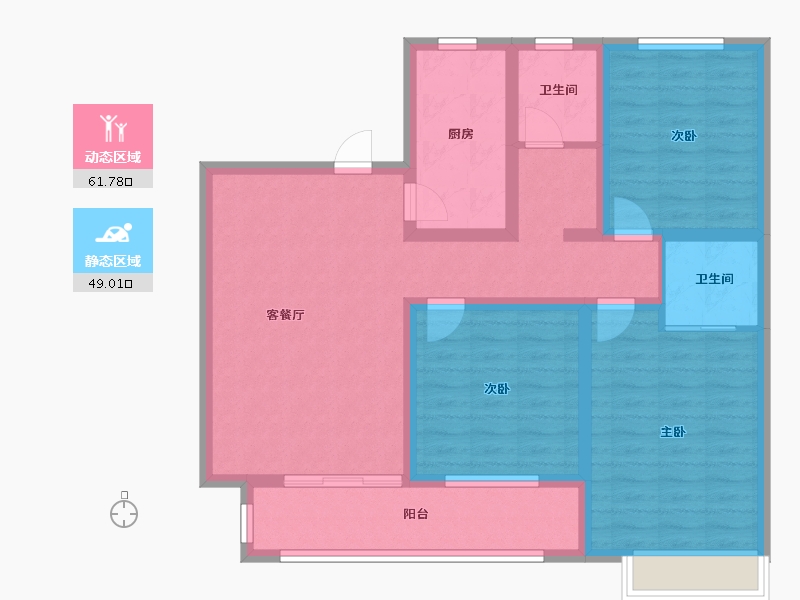 山东省-菏泽市-学府世家-98.17-户型库-动静分区