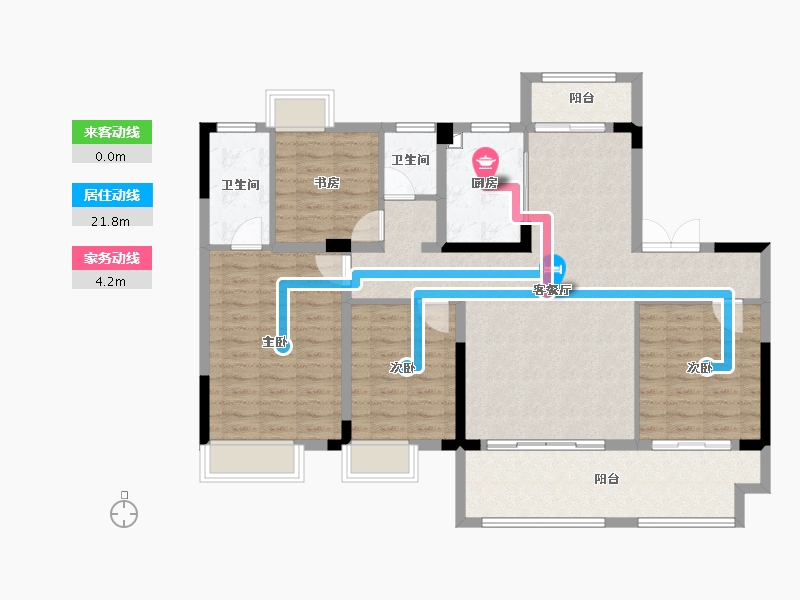 江西省-上饶市-阳光首府·玺苑-114.30-户型库-动静线