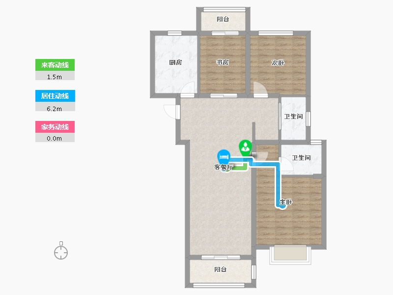 湖北省-武汉市-中建大公馆-92.69-户型库-动静线