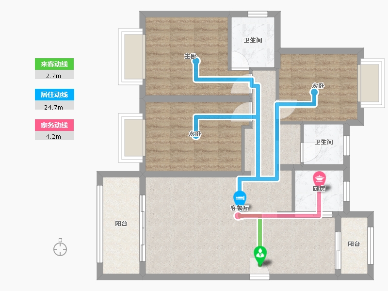 福建省-厦门市-佳美-102.40-户型库-动静线