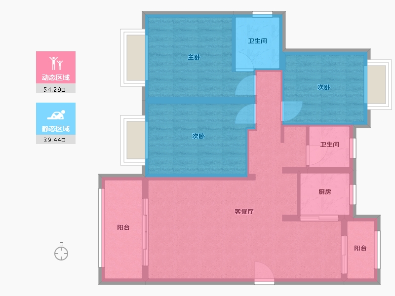 福建省-厦门市-佳美-102.40-户型库-动静分区