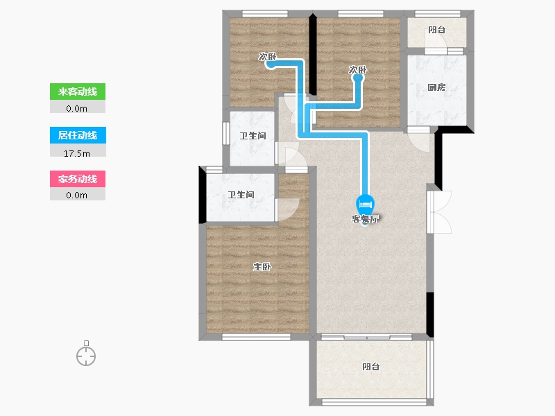 重庆-重庆市-麓台熙著-93.00-户型库-动静线