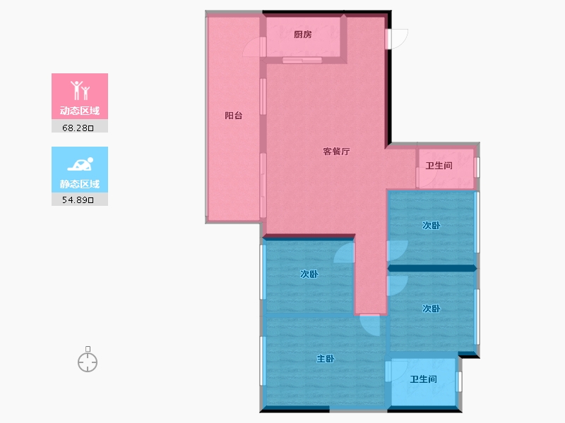 云南省-昭通市-红星红城国际-106.40-户型库-动静分区