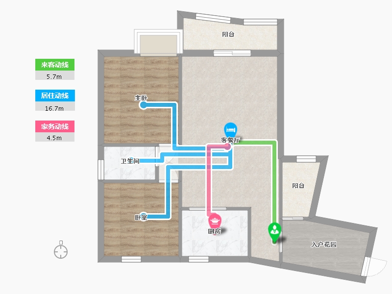 福建省-厦门市-东坪花园-80.42-户型库-动静线