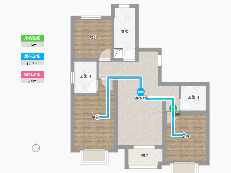 河北省-廊坊市-金融街金悦郡-80.00-户型库-动静线