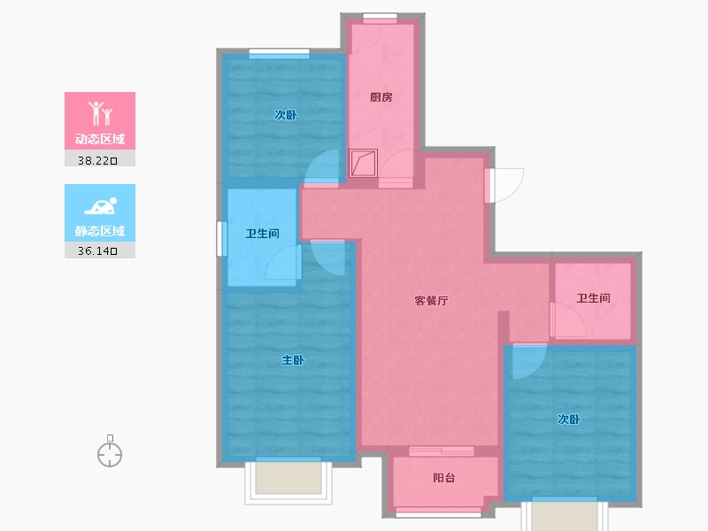 河北省-廊坊市-金融街金悦郡-80.00-户型库-动静分区