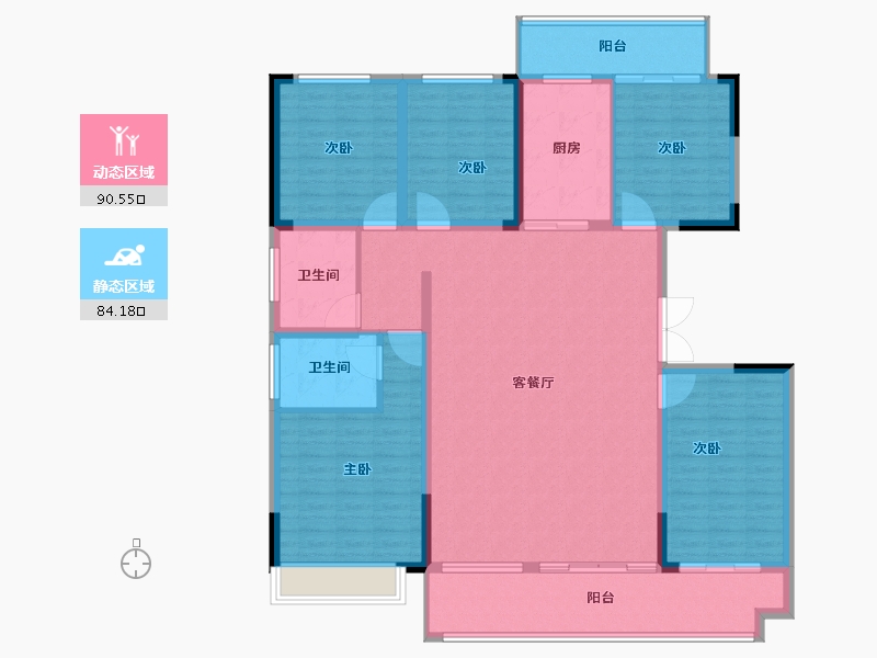 河南省-南阳市-正商如意宽境-159.00-户型库-动静分区