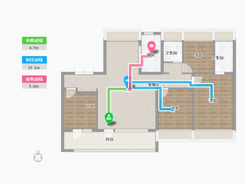 江苏省-南京市-保利阅云台-114.00-户型库-动静线