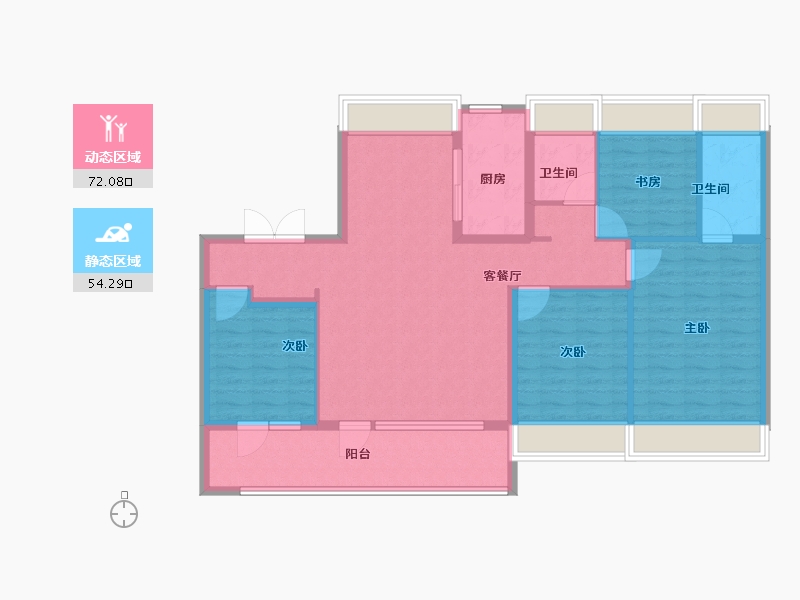 江苏省-南京市-保利阅云台-114.00-户型库-动静分区