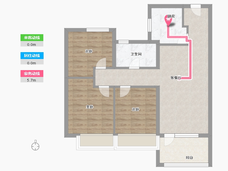 山东省-青岛市-融海·启城-71.00-户型库-动静线