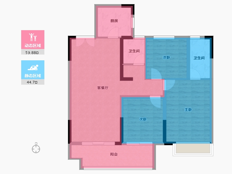 河南省-南阳市-建业森林半岛4期·天悦-94.00-户型库-动静分区