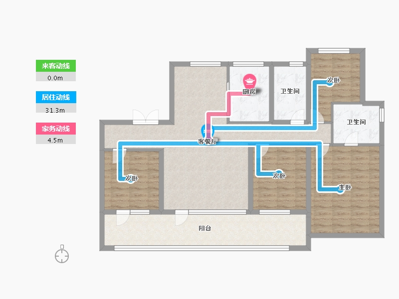 山东省-青岛市-保利和颂-114.00-户型库-动静线