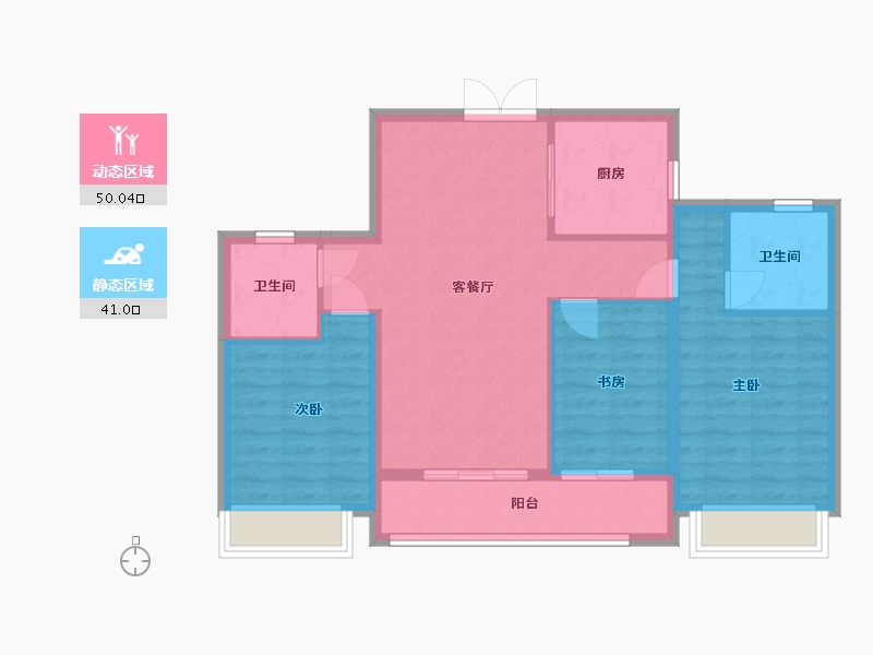 浙江省-温州市-东厦滨江上品-81.87-户型库-动静分区