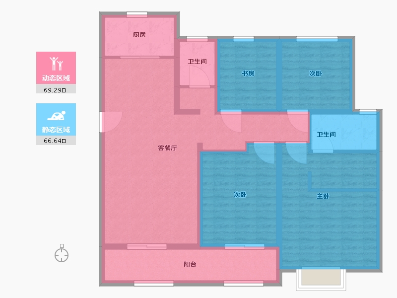 山东省-菏泽市-菏泽花都国际-121.81-户型库-动静分区