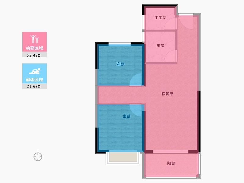 河南省-安阳市-利源·光明壹号-66.01-户型库-动静分区