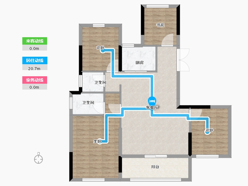 福建省-福州市-长乐三木翡丽府-101.00-户型库-动静线