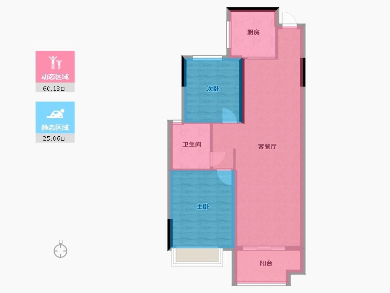 河南省-南阳市-正商如意宽境-76.95-户型库-动静分区