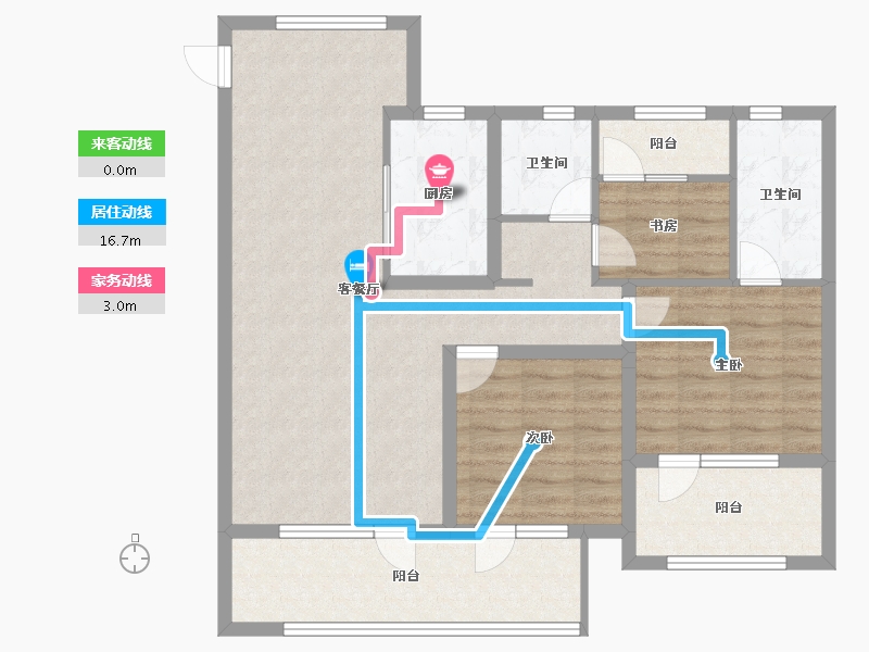 山东省-青岛市-保利和颂-95.00-户型库-动静线