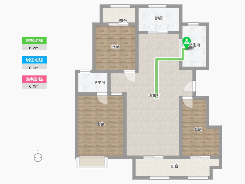 山东省-临沂市-宝德新里程-117.00-户型库-动静线