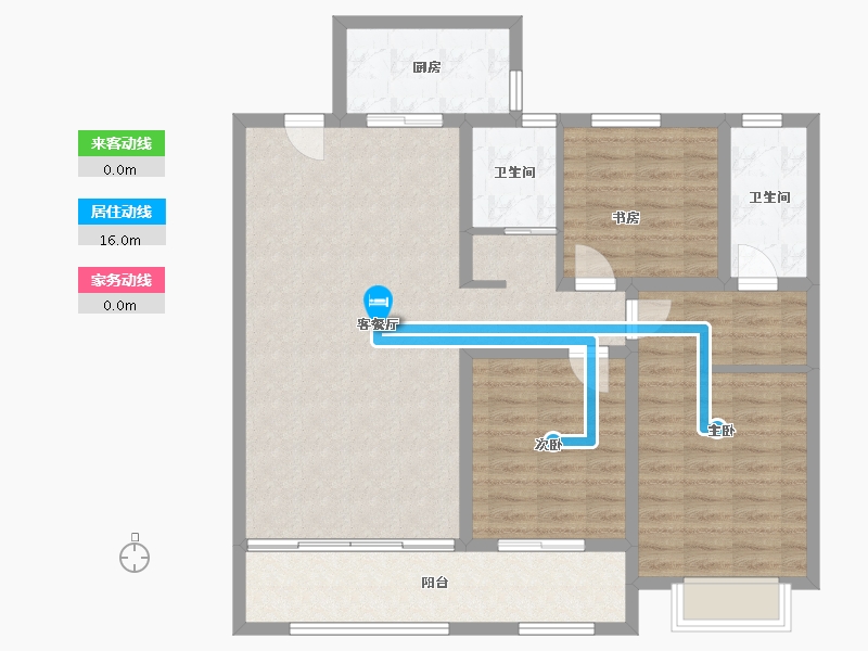 山东省-临沂市-万城花开-106.00-户型库-动静线