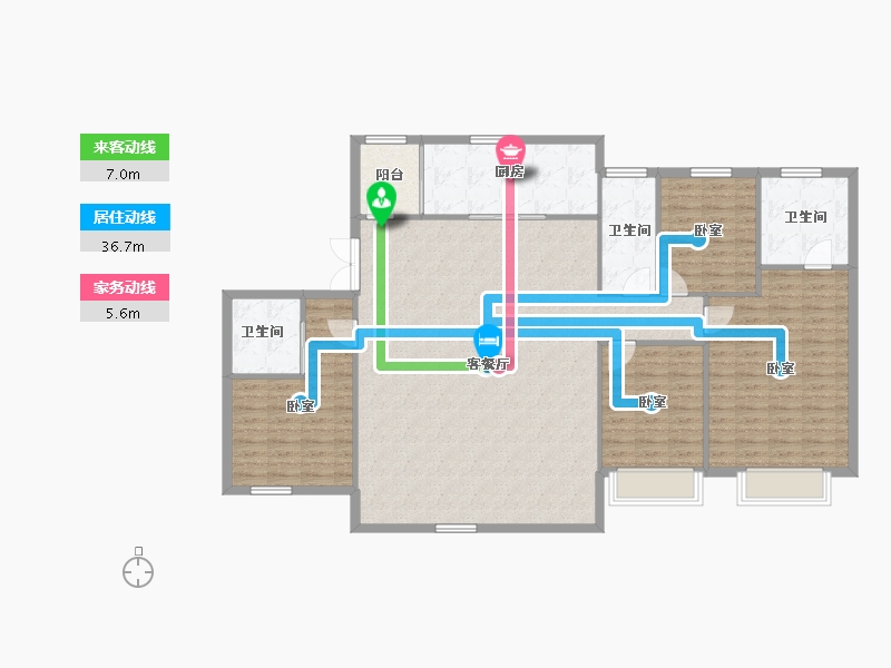 河北省-保定市-融创·北京路1號-149.22-户型库-动静线