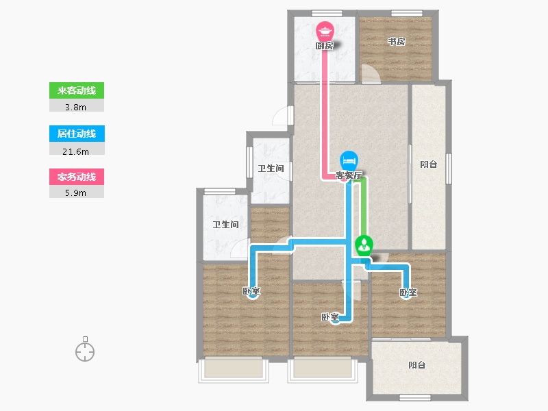 浙江省-温州市-未来城壹号-112.77-户型库-动静线