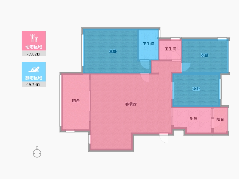 四川省-绵阳市-阳光城江山悦-110.00-户型库-动静分区