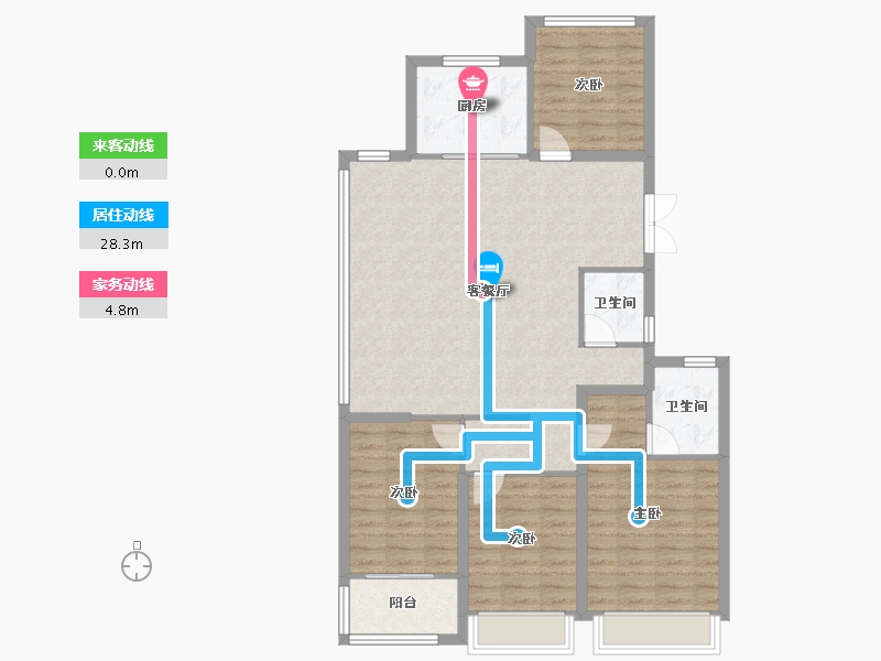 浙江省-温州市-东厦滨江上品-109.68-户型库-动静线