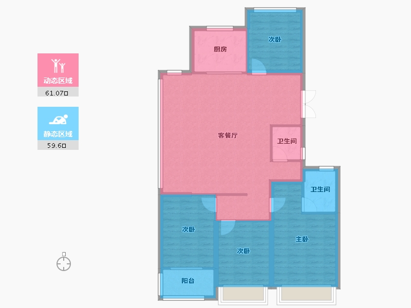 浙江省-温州市-东厦滨江上品-109.68-户型库-动静分区