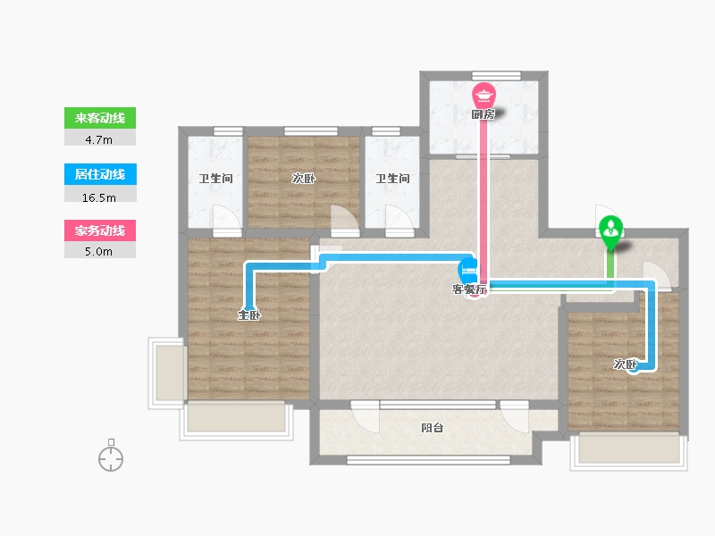 山东省-德州市-盛世祥龙花园-112.00-户型库-动静线