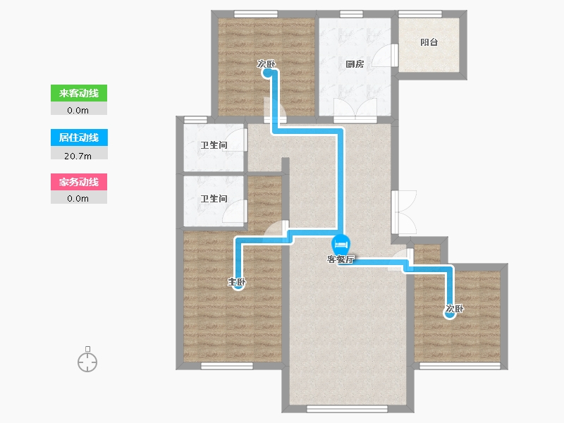 山东省-潍坊市-圣菲漫步-北区-104.00-户型库-动静线