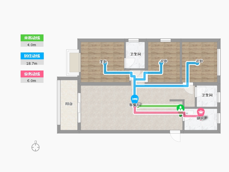 山东省-济南市-万象东方-85.60-户型库-动静线