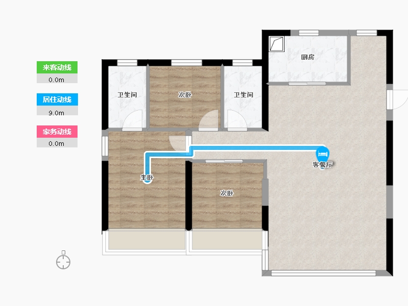 甘肃省-兰州市-兰州万达城-82.63-户型库-动静线