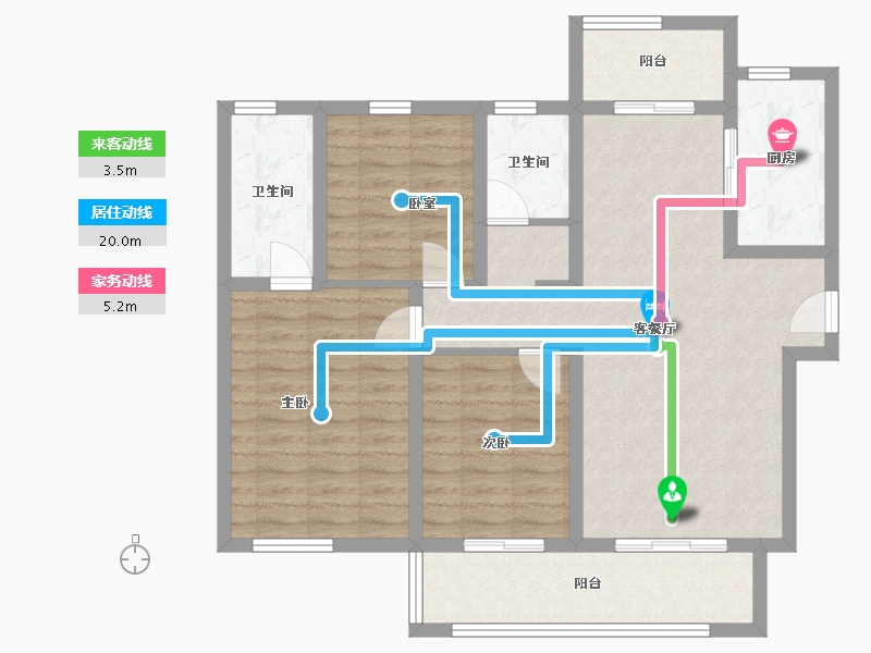 四川省-成都市-贤悦府-98.98-户型库-动静线