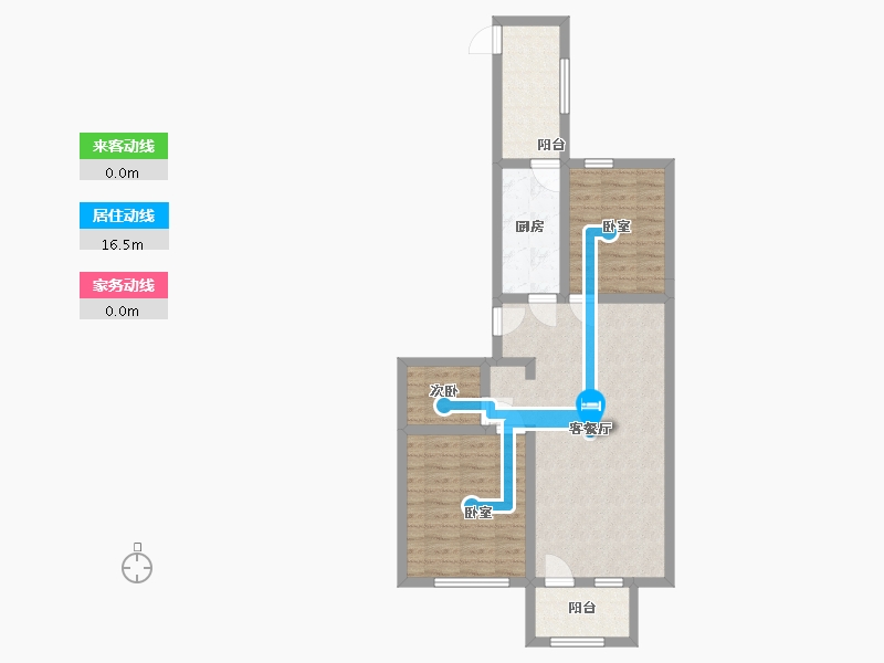 河北省-秦皇岛市-公园里-71.92-户型库-动静线