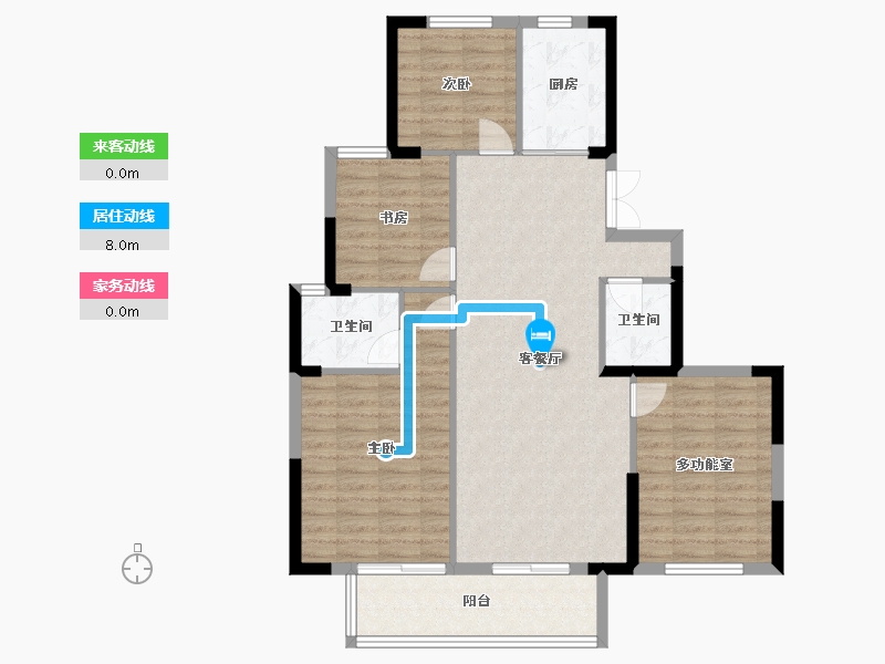 浙江省-温州市-霞庭湾-108.09-户型库-动静线