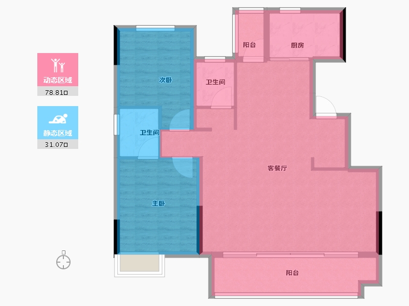 安徽省-巢湖市-新华星耀学府-100.00-户型库-动静分区