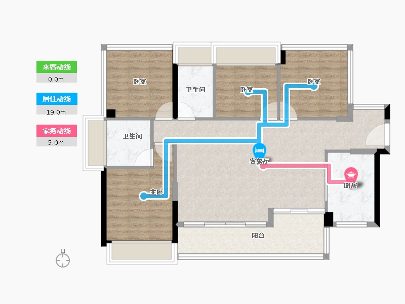 广东省-深圳市-信义金御半山·珑门-97.60-户型库-动静线