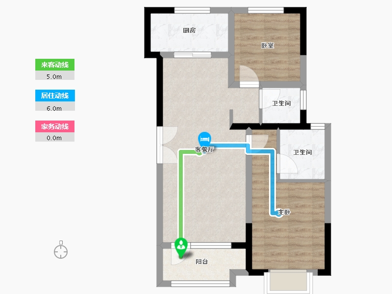 河北省-邢台市-龙门御府-61.19-户型库-动静线