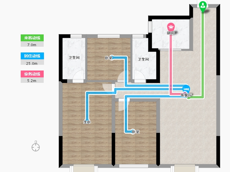 河北省-石家庄市-绿城春和印月-100.00-户型库-动静线