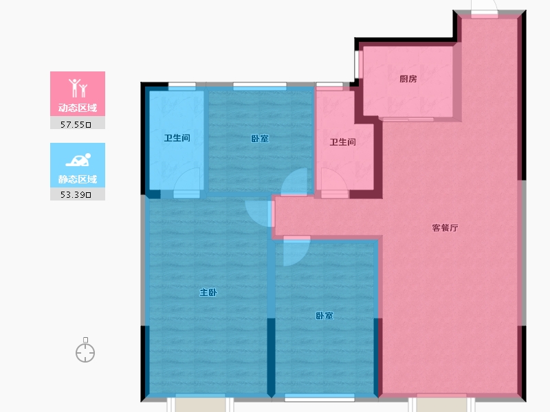 河北省-石家庄市-绿城春和印月-100.00-户型库-动静分区