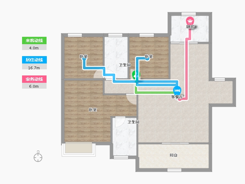 河南省-郑州市-兴港云菩-102.68-户型库-动静线