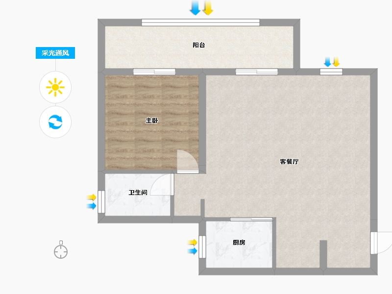 四川省-攀枝花市-时光水街-65.60-户型库-采光通风