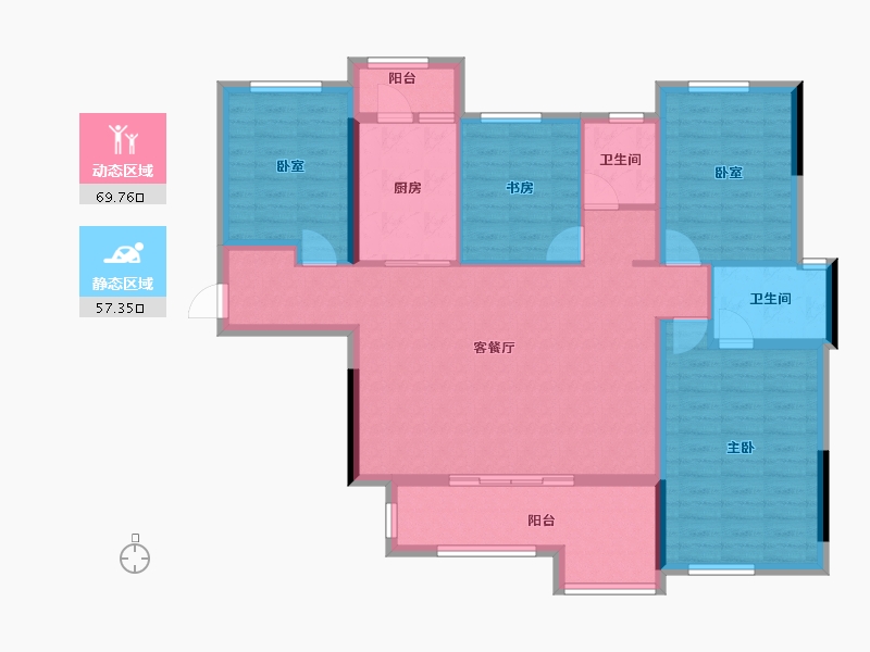 四川省-成都市-中铁卓著-114.30-户型库-动静分区