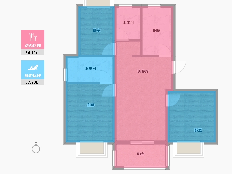 上海-上海市-保利天汇-72.00-户型库-动静分区