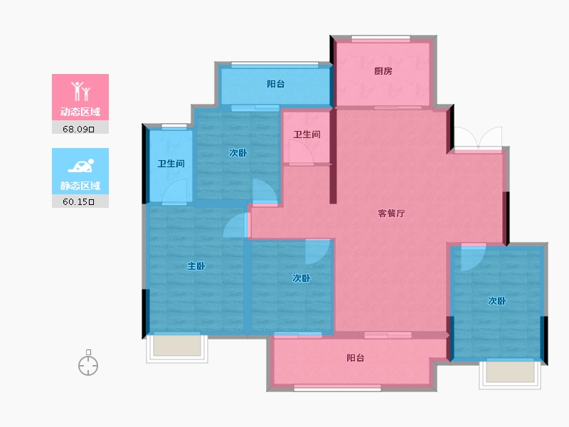 河南省-周口市-周口城投·华府-116.00-户型库-动静分区